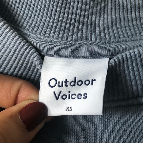 Outdoor Voices Nimbus Organic Cotton Sweatshirt sz. XS - Picture 7 of 8